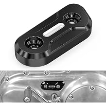 NICECNC Black Engine Cover Inspection Cover Compatible with Harley Iron 1200 XL1200NS 2018-2021, Roadster XL883R 2014-2015, Sportster 1200 Custom XL1200C 2013-2016, See Fitments