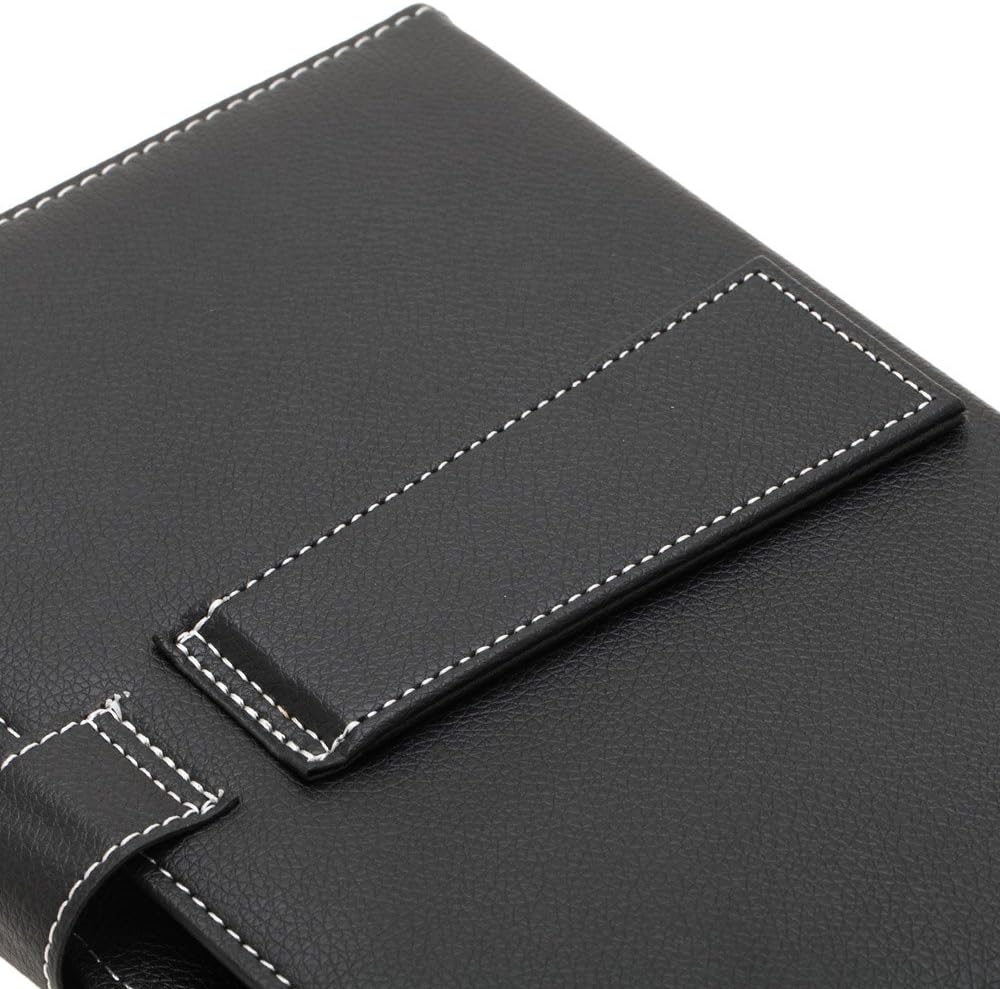 iRULU Leather USB Keyboard Case for 8-9 Inch Touch Screen Tablet with Buttons and Stand -Black