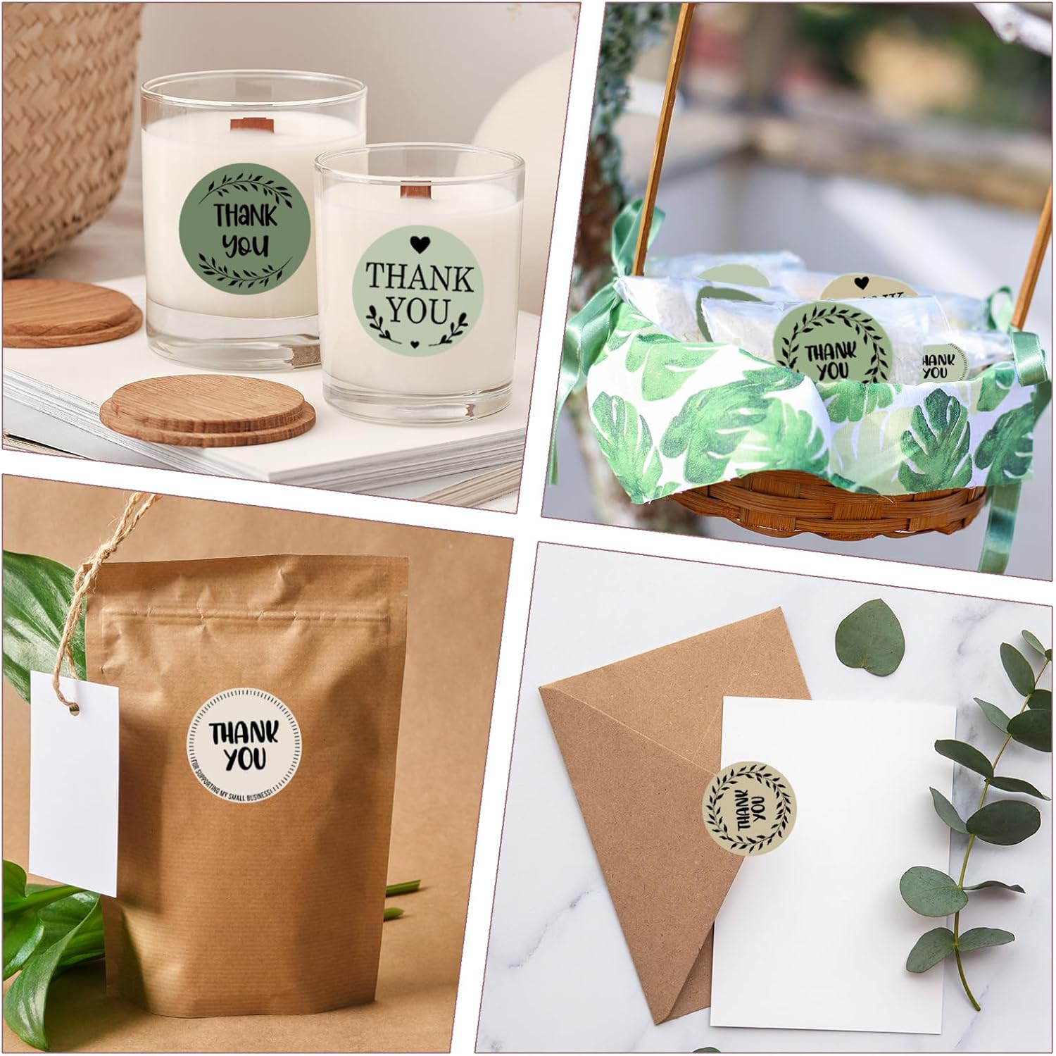 Sage Green Direct Thermal Labels 5 Colors One Lucky Duck Round Self-Adhesive Printer Decals 2 Inch Thermal Label Stickers for Candle Baking Mallard Duck Party DIY Name Tag Logo Design, 500 Pcs - Image 6