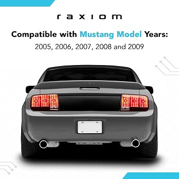 Raxiom Sequential Tail Light Harness Kit with Tuning Plug and Play Wire Fits Mustang 2005-2009