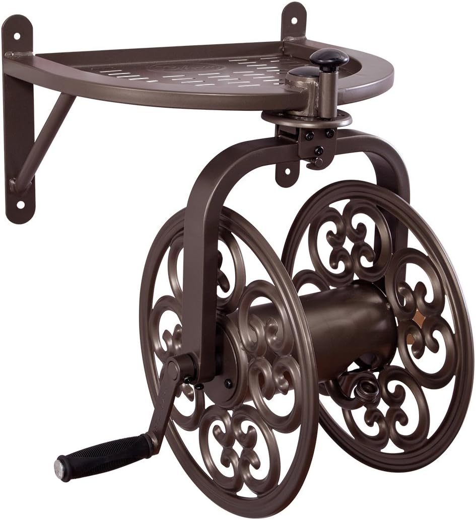 710 Navigator Rotating Garden Hose Reel, Holds 125-Feet of 5/8-Inch Hose - Bronze