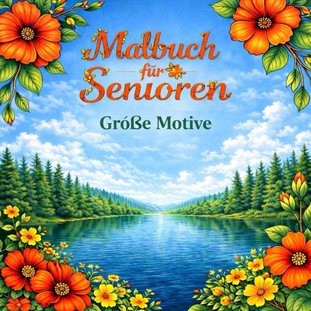 malbuch für senioren große motive / ausmalbuch große motive