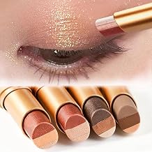 4Pcs 3 Color Gradient Eyeshadow Stick Set,Matte & Shimmer Cream Eyeshadow,Three Tone Water Resistant Long Lasting Eye Shadow Pen