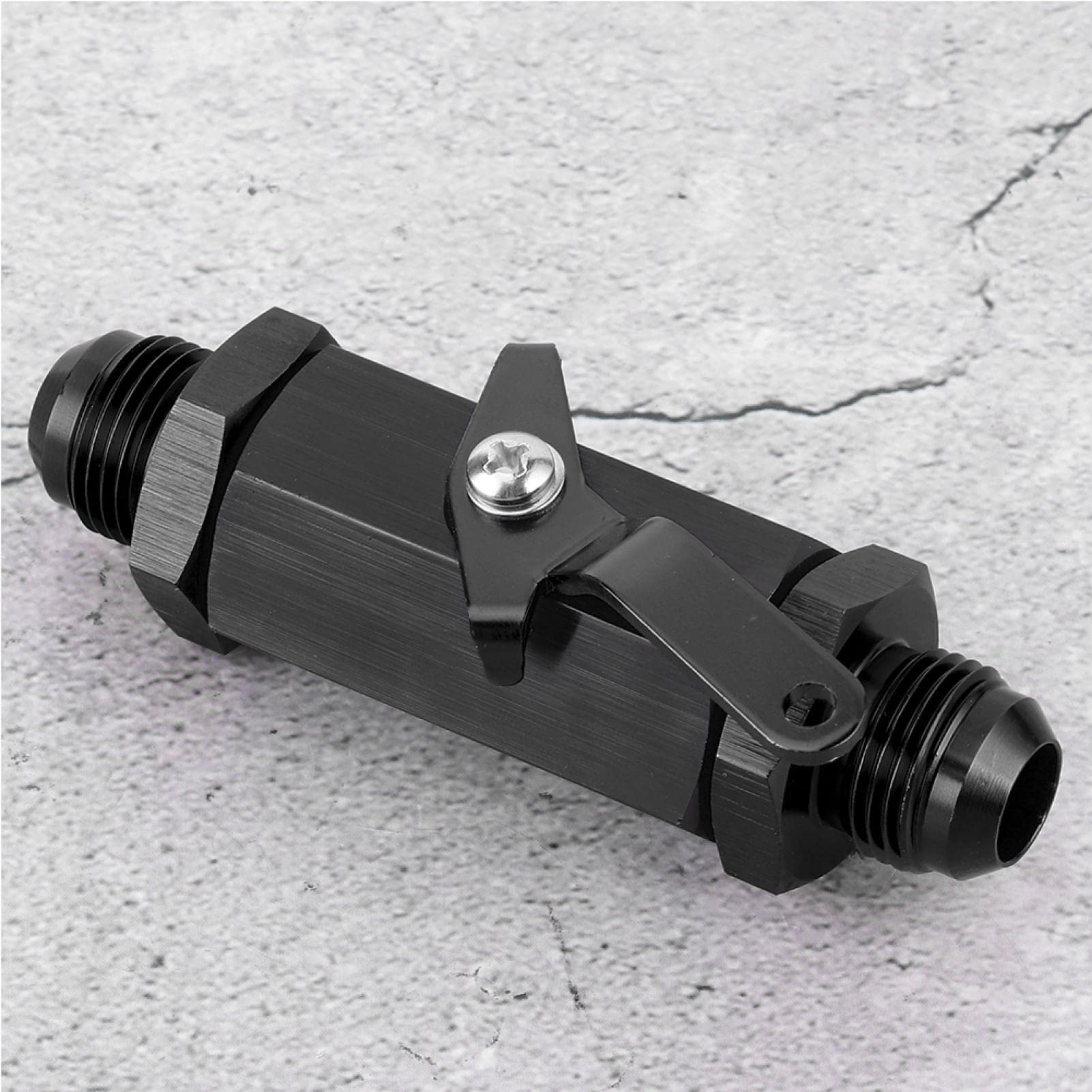 Valvola di ritegno aria carburante Y974-10AN lega alluminio AN10 Nero