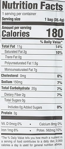 Vista 30 de Boulder Canyon Kettle - Papas fritas cocidas, crema agria y cebollino, 6.5 onzas, (paquete de 12), natural