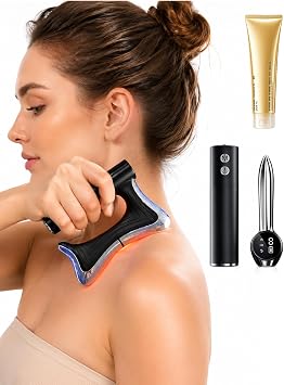 Heated Muscle Scraper Tool, Fascia Release Full Body Contouring Machine, Muscle Scraper Tool Features Modes Vibration, Heat Therapy and Microcurrent, Fascia Instant Muscle Relaxation Soreness Relief