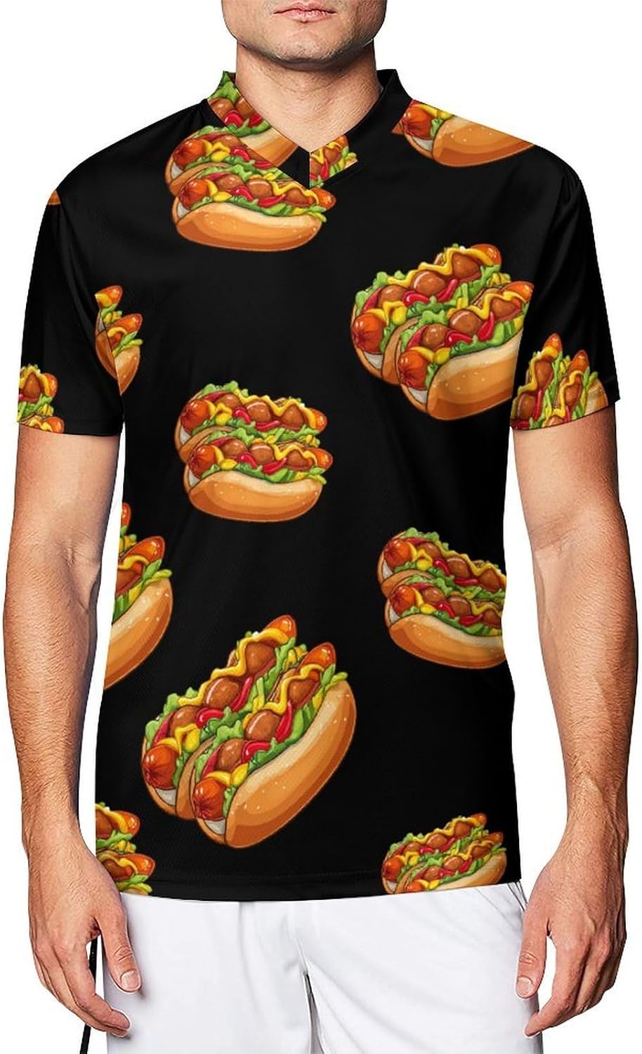 Hot Dog Hotdog Meatbal Buns Soccer Jersey Football Shirt Athletic Sports T-Shirt Personalized for Men Women