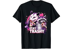 Animal Lovers Novelty Wildlife Tshirt Inspired By Trash Panda Raccoons Funny Stay Trashy