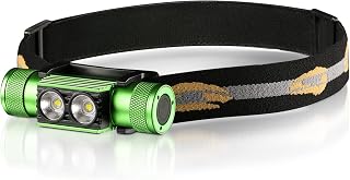 Bright Headlamp, 1200 Lumens LED Rechargeable Headlamp for Adults, Long Runtime, Simple UI, Waterproof Head Lamp Flashlight for Outdoor Camping, Hiking, Fishing