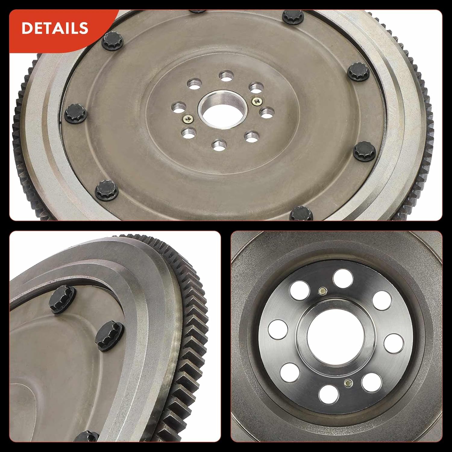 A-Premium Clutch Flywheel Compatible with Subaru Forester 2011-2014, Impreza 2012-2021, Crosstrek 2016-2017, XV Crosstrek 2013-2015, 2.0L 2.5L, 8 Bolt Holes, 124 Teeth, Manual Transmission