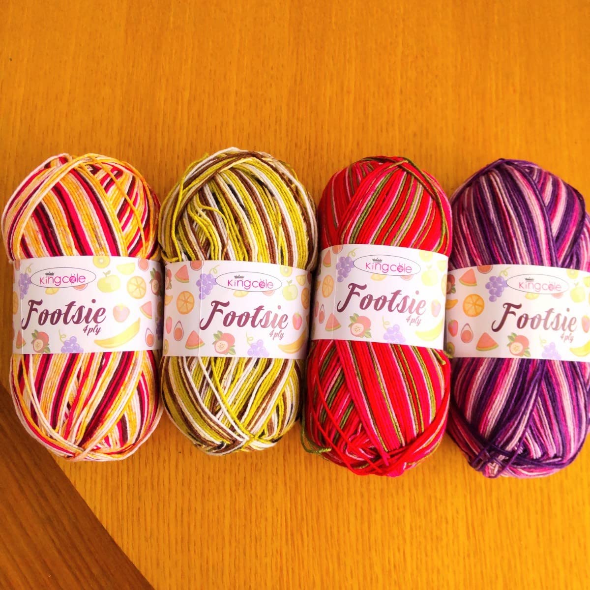 Amazon | ハンドメイド 編み物 毛糸 キングコール Footsie 4ply 