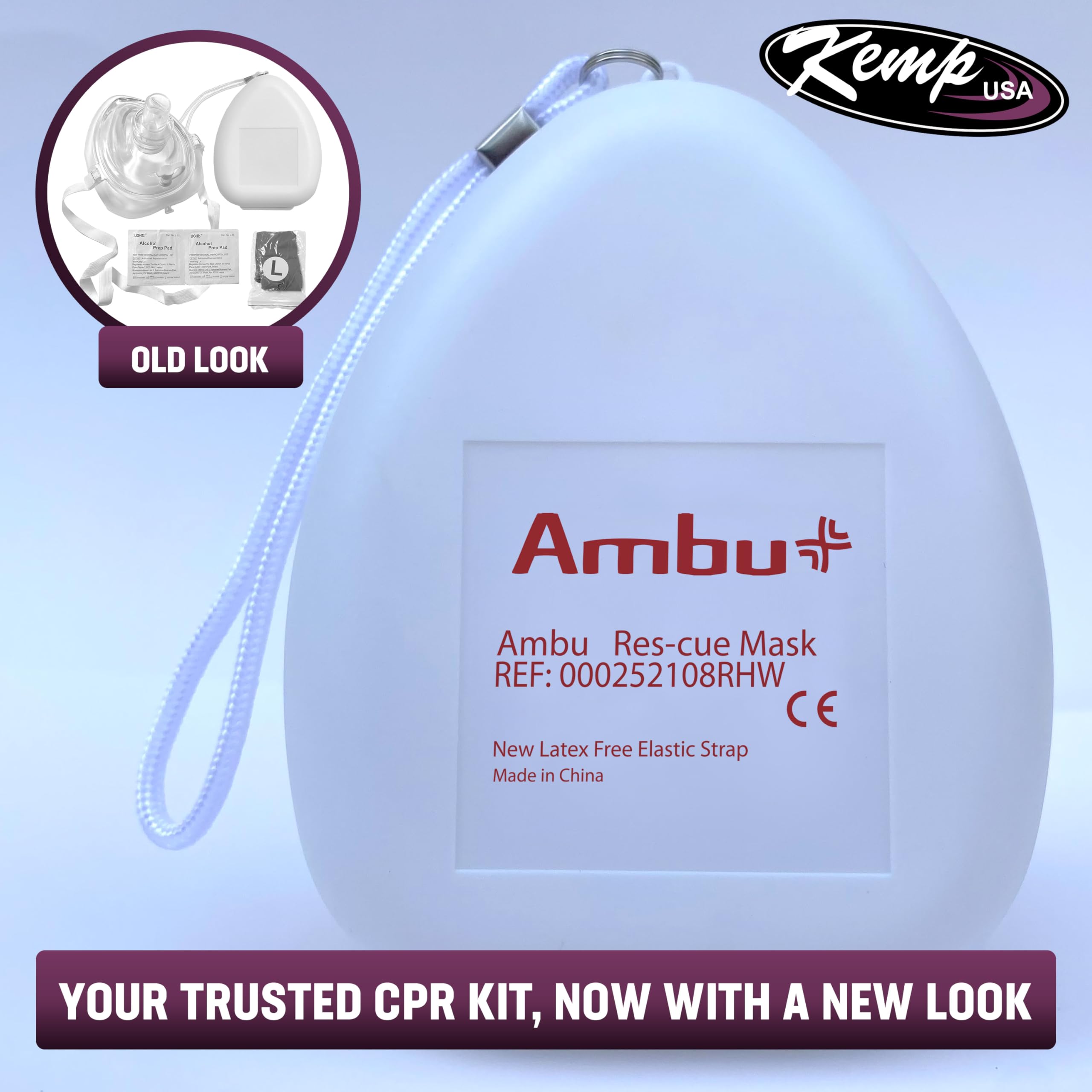 Kemp USA Ambu CPR Mask Kit - CPR Training -9