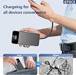 Portable Charger 35000mAh Power Bank with 22.5W Fast Charging LED Digital Display Battery Pack with 6 Outputs 2 Inputs, Type C Powerbank Portable Charger for iPhone 17 AirPods(Matte Black)