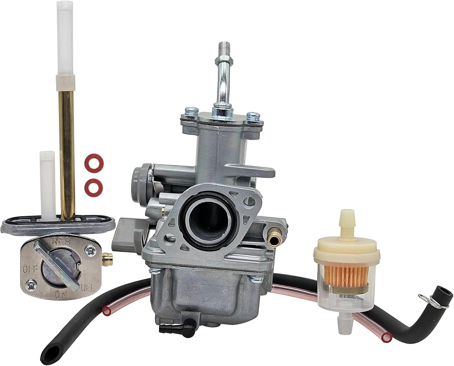 Carburetor For Yamaha Badger Grizzly Raptor 80 50 Champ 100 YFM80 YFM100 YFM50 1985-2008 Carb W/Fuel Valve Petcock