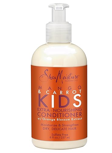 Miniatura 4 de Paquete de Combinación de Cuidado del Cabello Shea Moisture - Incluye Mango y Zanahoria de 8 oz Champú KIDS Extra Nutritivo, Acondicionador KIDS