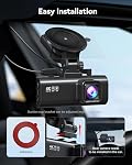 REDTIGER 4K Dash Cam Front and Rear with STARVIS 2, 5.8GHz Wi-Fi Dash Camera for Cars, 128GB Card Included, GPS, 3.18”IPS Screen, Night Vision, 170°Wide Angle, WDR, 24H Parking Mode(F7NP)