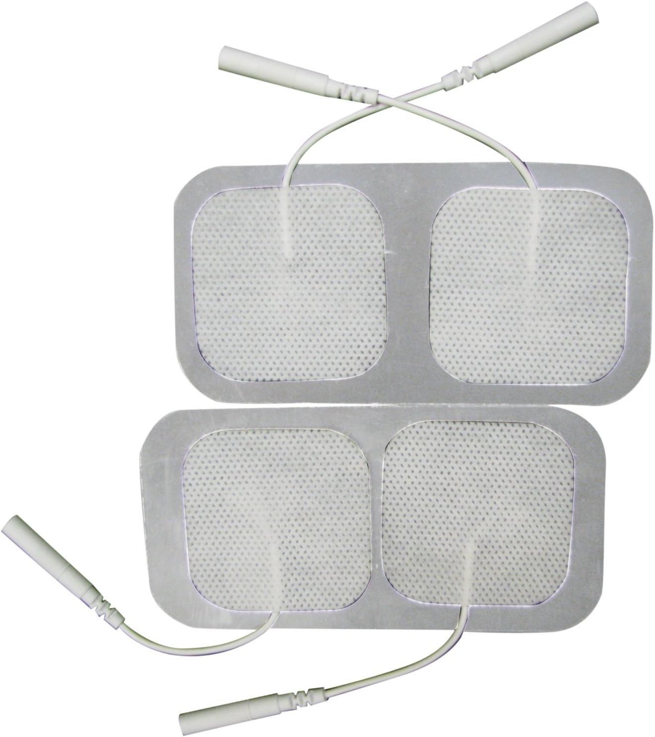 Wire Connections/Not Snaps - (1) - 4/Packs 2.00" Square Prosepra PI009 Compatible Electrodes = (4) Count