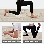 Grand tapis de yoga-72.00x36.00 x0.4.00 Largeur supplémentaire & Mat d'exercice épais, confortable, non glissant fonctionne bien sur tout le plancher pour stretching,Yoga Studio,Gym ou Home Workouts