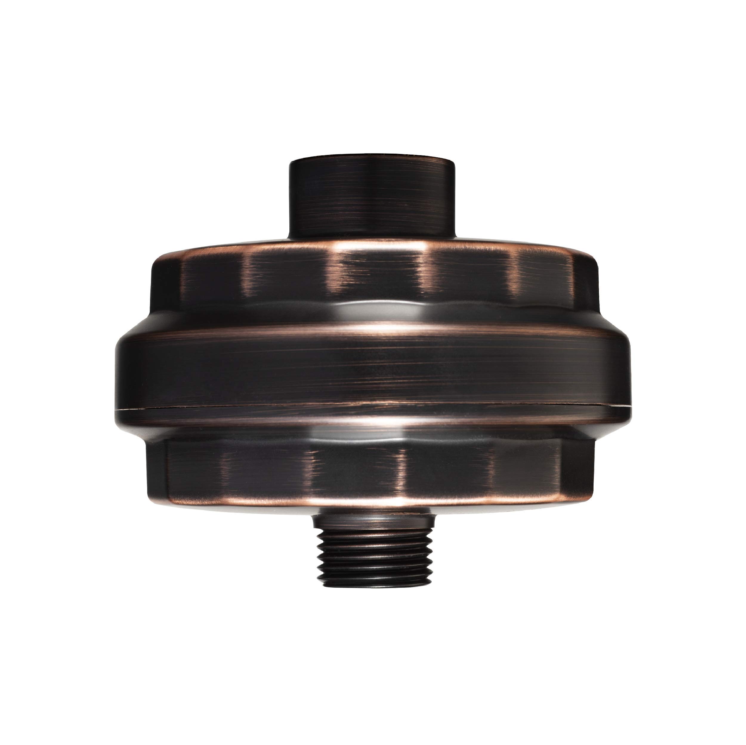 BrondellVivaSpring Compact Shower Filter, Rubbed Bronze – High Output, 100% High-Purity KDF Filtration, With FF-30 Filter Cartridge, Filtered Shower Water for Healthier Skin & Hair