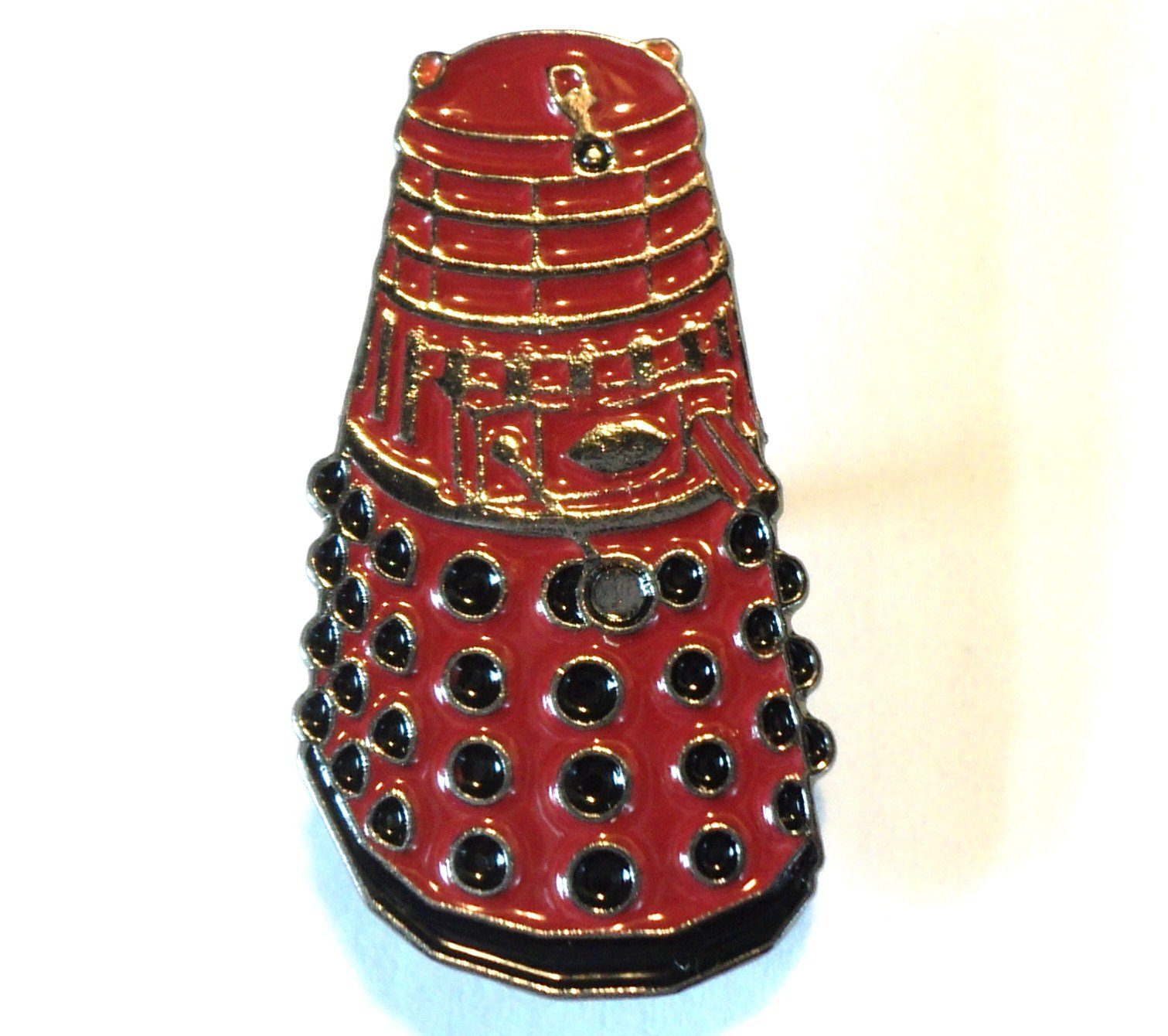Doctor Who Red Dalek Metal Enamel Pin Badge