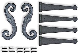 Decorative Vinyl Shutter Hinges and S Holdback Hooks for Exterior Decora...