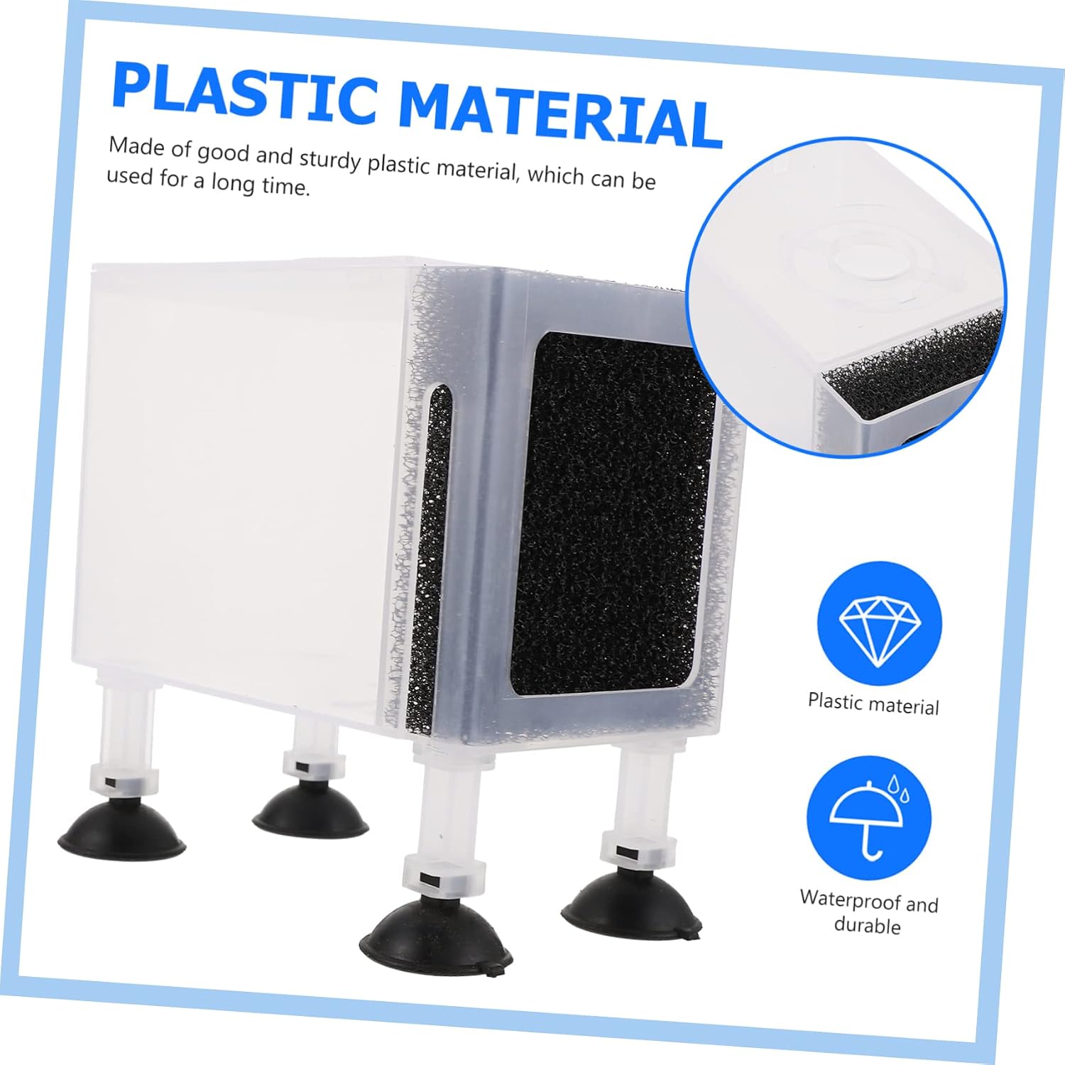 1set Protective Pump Container Wear-Resistant Filter Box for Outdoor Water Pumps Large Aquarium Accessory for Fish Tank