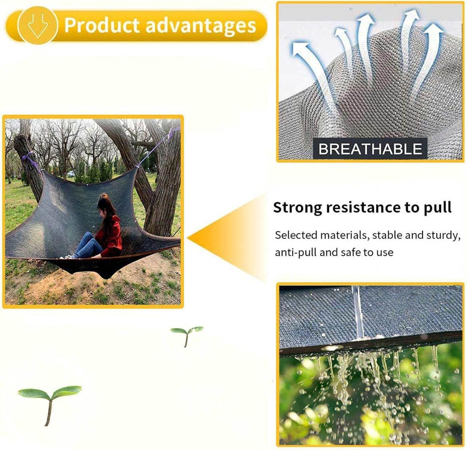 Shading Net for Plants Shade Cloth Garden Uv Protection Heat Insulation Shade Cloth, Tear Resistance, 90% Shade Sail for Greenhouses, Courtyards and Flowers Plants,black-3x6m