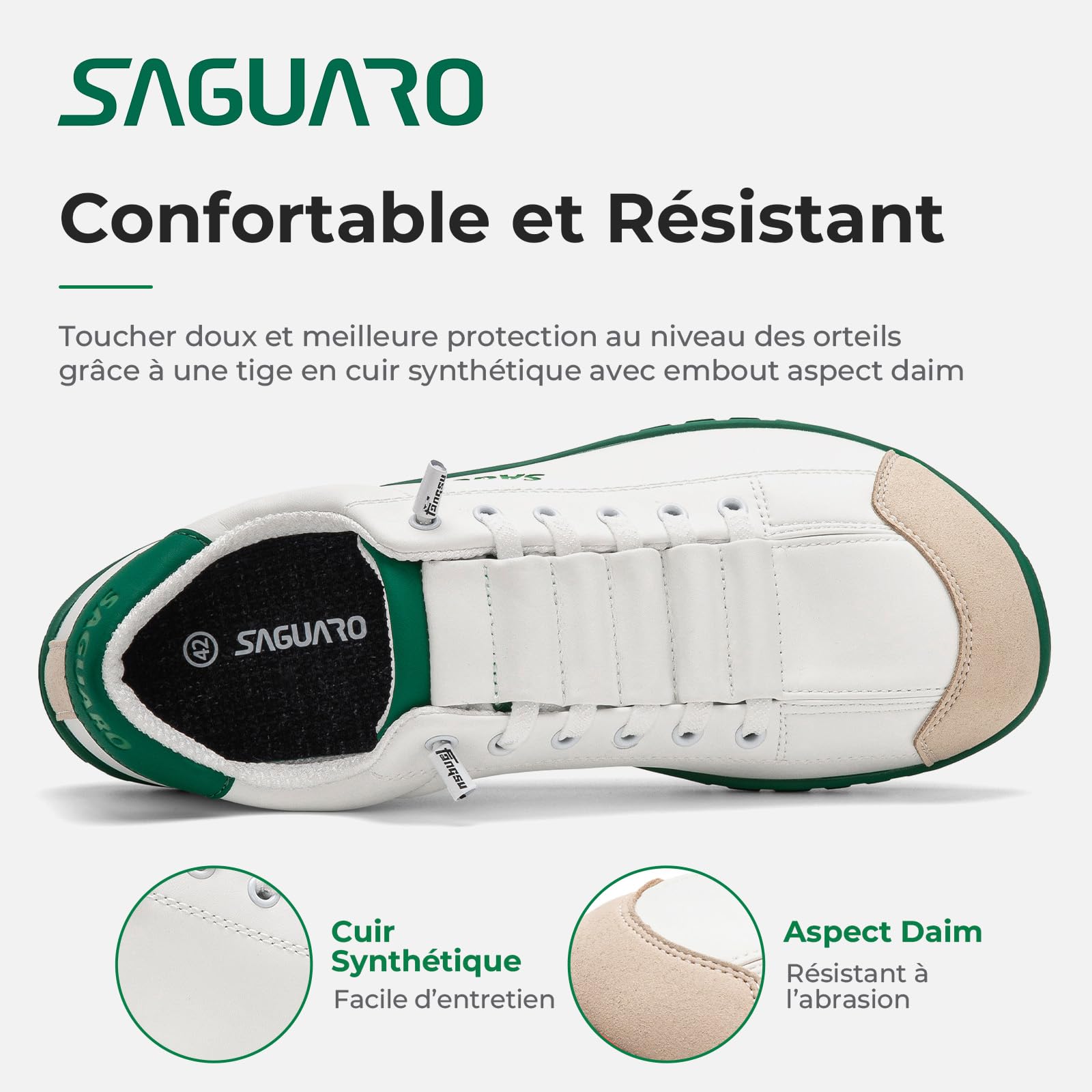 SAGUARO Chaussures Barefoot Minimalistes Homme Femme - Baskets Décontractées, Style Pieds Nus pour Usage Quotidien, Travail et Voyage,GR.36-48
