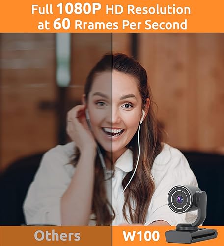 Miniatura 2 de TOUCAN Cámara web 1080P con micrófono, cámara de transmisión FHD con 1080P60fps, protección de privacidad, cámara web ultra compacta Plug Play con