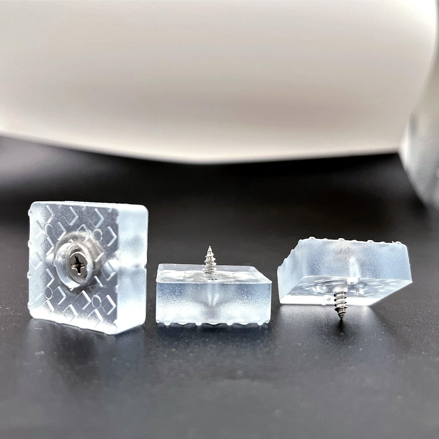 PIED DE MEUBLE,08--Pieds De Meubles En Caoutchouc Blanc, 10 Pièces, Antidérapants, Absorption