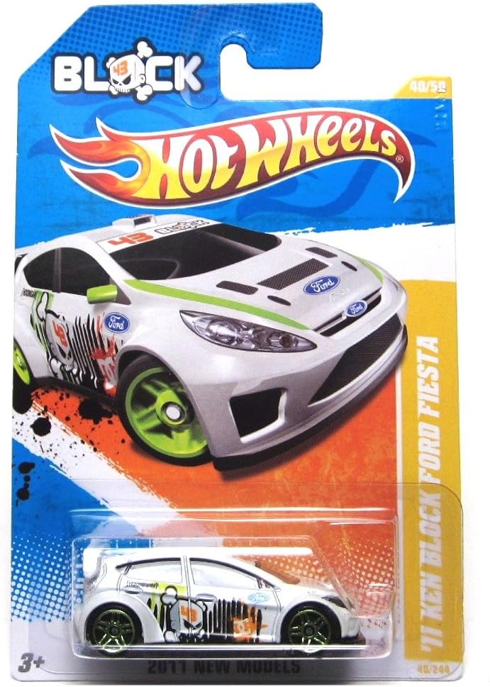 Hot Wheels 2011 11 Ken Block Ford Fiesta White #40/244 1:64 Scale Collectible Die Cast Car
