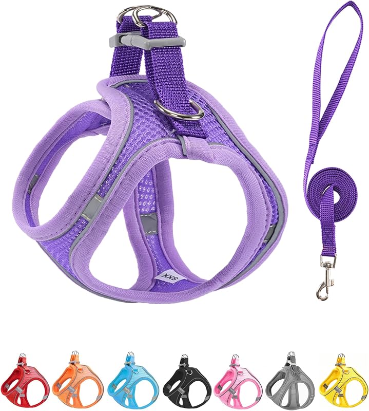 Peitoral Vest Roxo em Mesh Macio com Guia e Faixas Refletivas JUFOO – Tamanho S