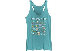 Disney Tanks for Women: Princess Once Upon a Time Tri-Blend Racerback Layering Tank