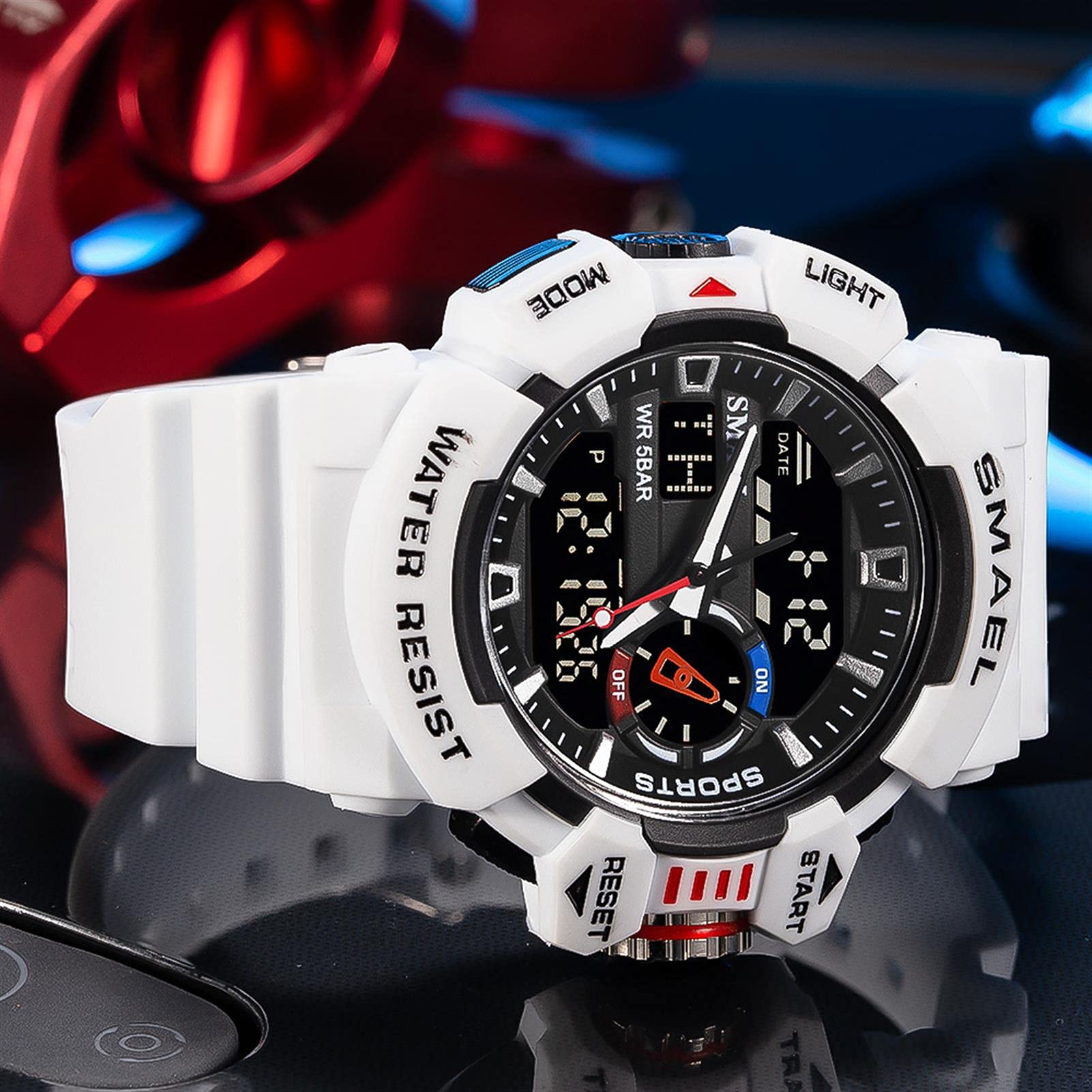 Relojes Deportivos para Hombre Resistente Al Agua Digital Militares Relojes Multifuncional Militar Reloj para Hombre