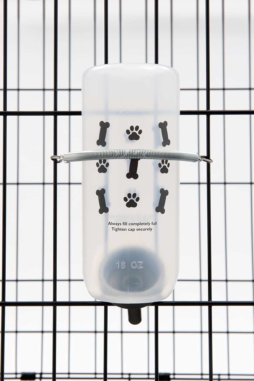 Lixit Water Bottles for Small Dogs (16oz Bones), clear (SDW16 Bones