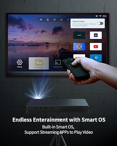 Miniatura 5 de WEMAX Go Advanced Proyector láser portátil con soporte de trípode para mini proyector, 600 lúmenes ANSI, batería de 1.5 horas