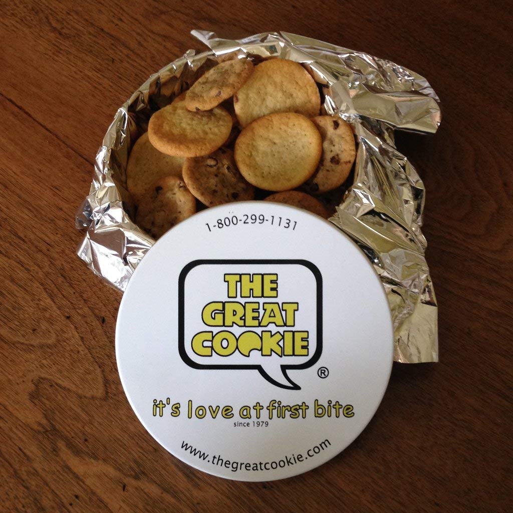 The Great Cookie Cookie Tin Gift with 2lbs of fresh baked cookies of your choice (Snickerdoodles)