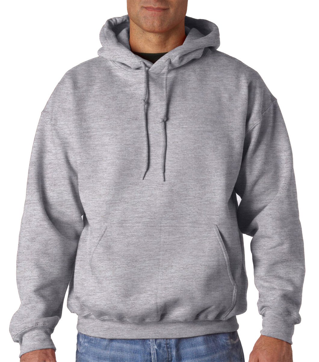 Gildan Heavyweight DryBlend Adult Unisex Hooded Sweatshirt Top/Hoodie (13 Colours) (2XL) (Sport Grey)