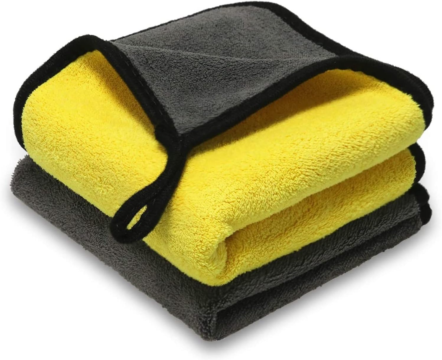 85.0gsm.マイクロファイバーカークリーニングタオル超厚い豪華な乾燥