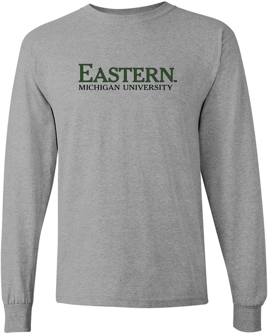 CreateMyTee | Eastern Michigan University Two Color Long Sleeve |