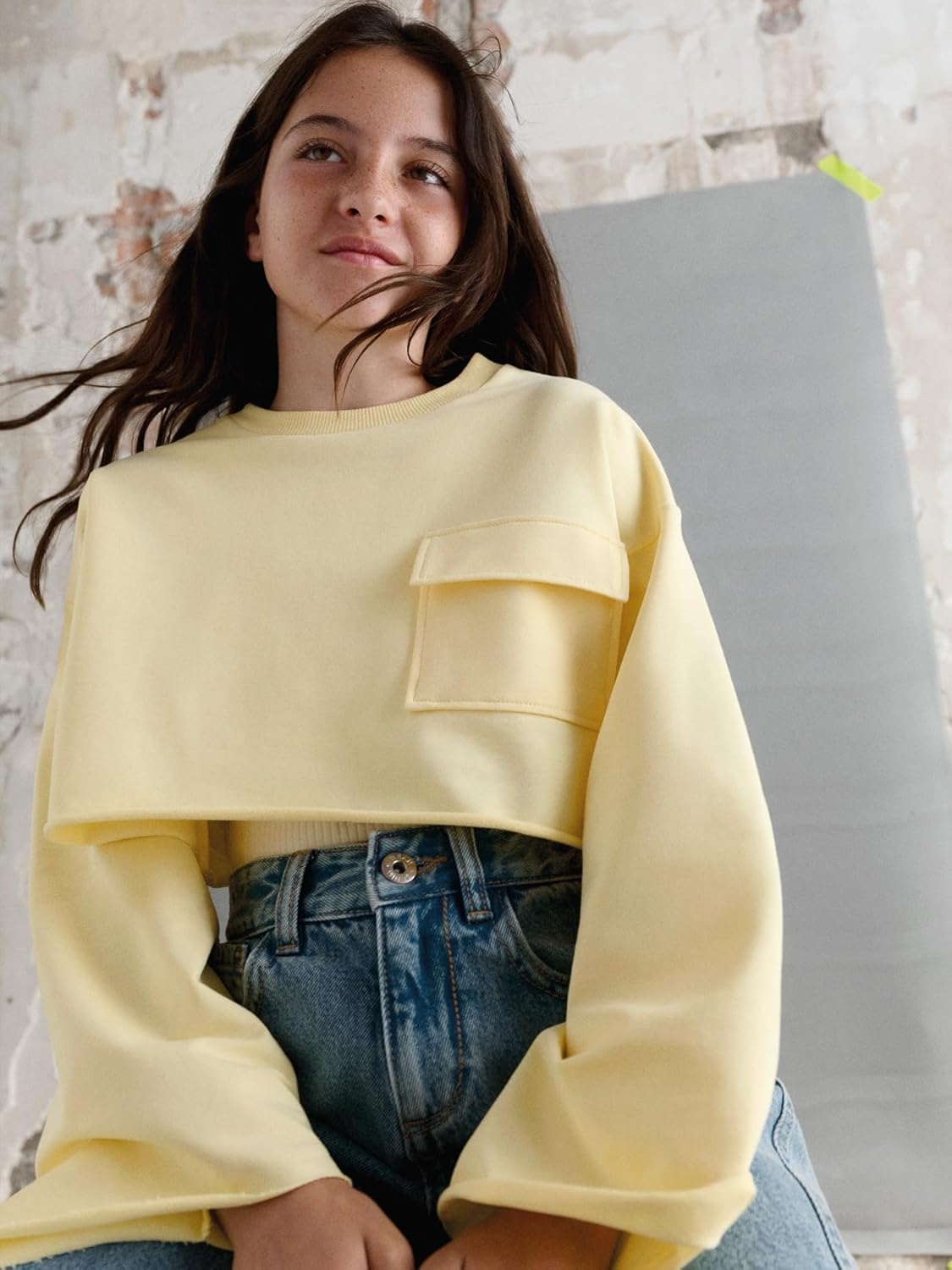 Mayoral 2 pc Pullover Set for Girls Vanilla