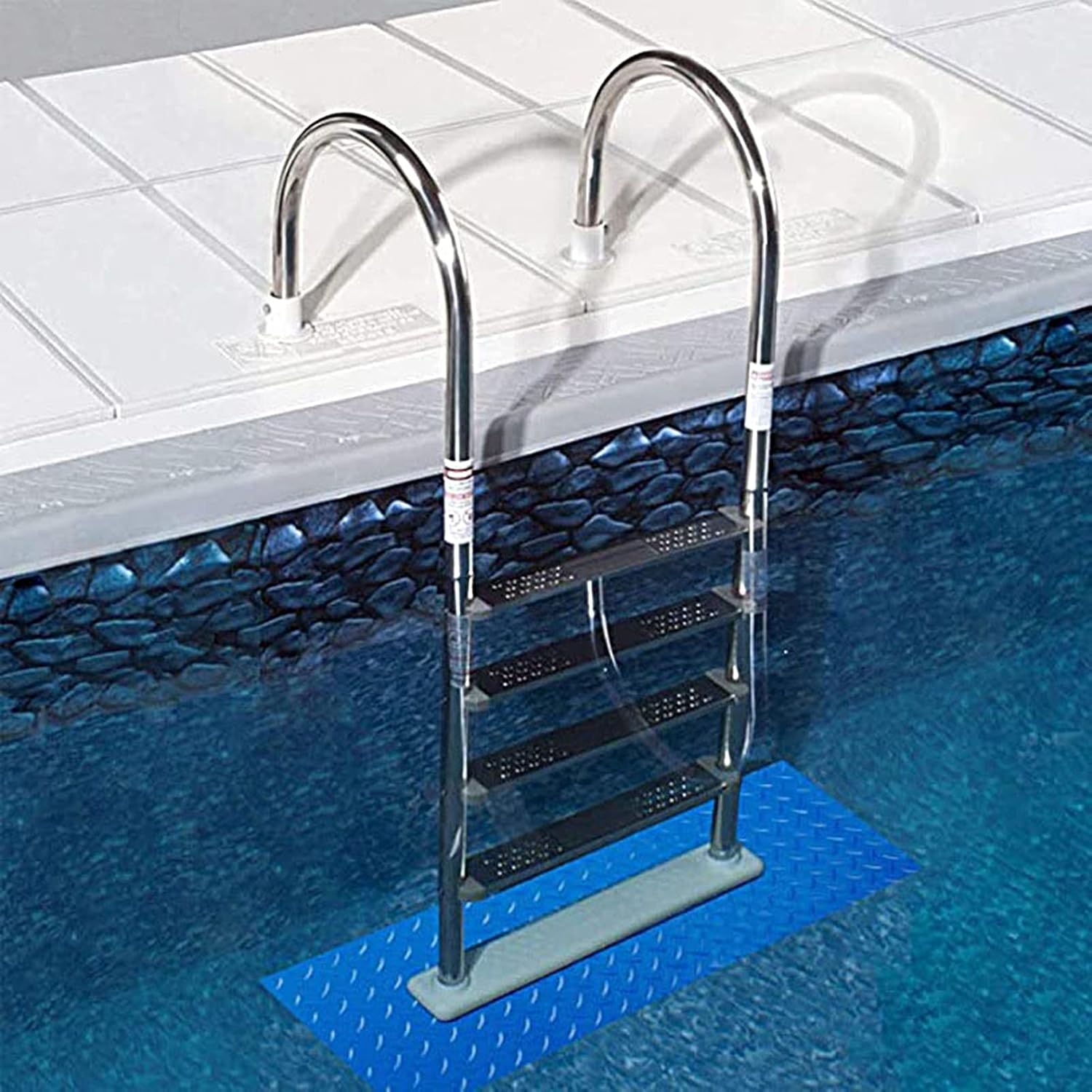 Walbest Swimming Pool Ladder Mat-Large Pool Step Mat with Non-Slip Texture-Protective Ladder Pad for Above Ground Pools Liner and Stairs C : Patio, Lawn & Garden
