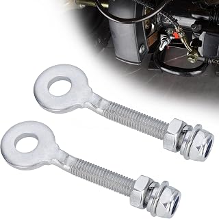 10MM M8 Chain Axle Adjuster, Compatible with 50cc 70cc 90cc 110cc 125cc 250cc Buyang TaoTao Kazuma Chinese Coolster Peace ATV 4 wheeler Quad Dirt Bike Parts