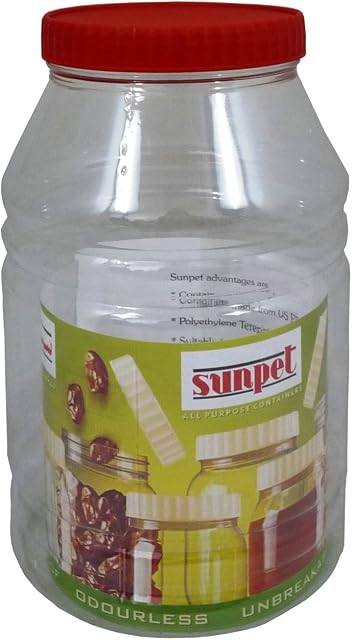 Sunpet 5000ml Red Top Plastic Reusable Food Kitchen Storage Canister Box