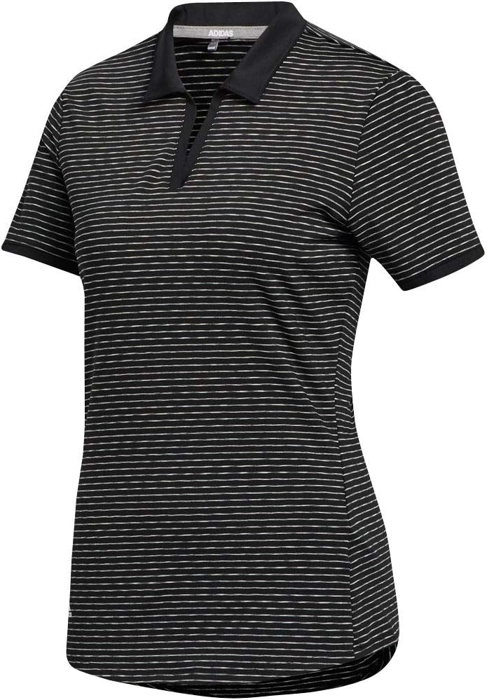 adidas Mens Ultimate365 Space Dye Striped Polo Shirt