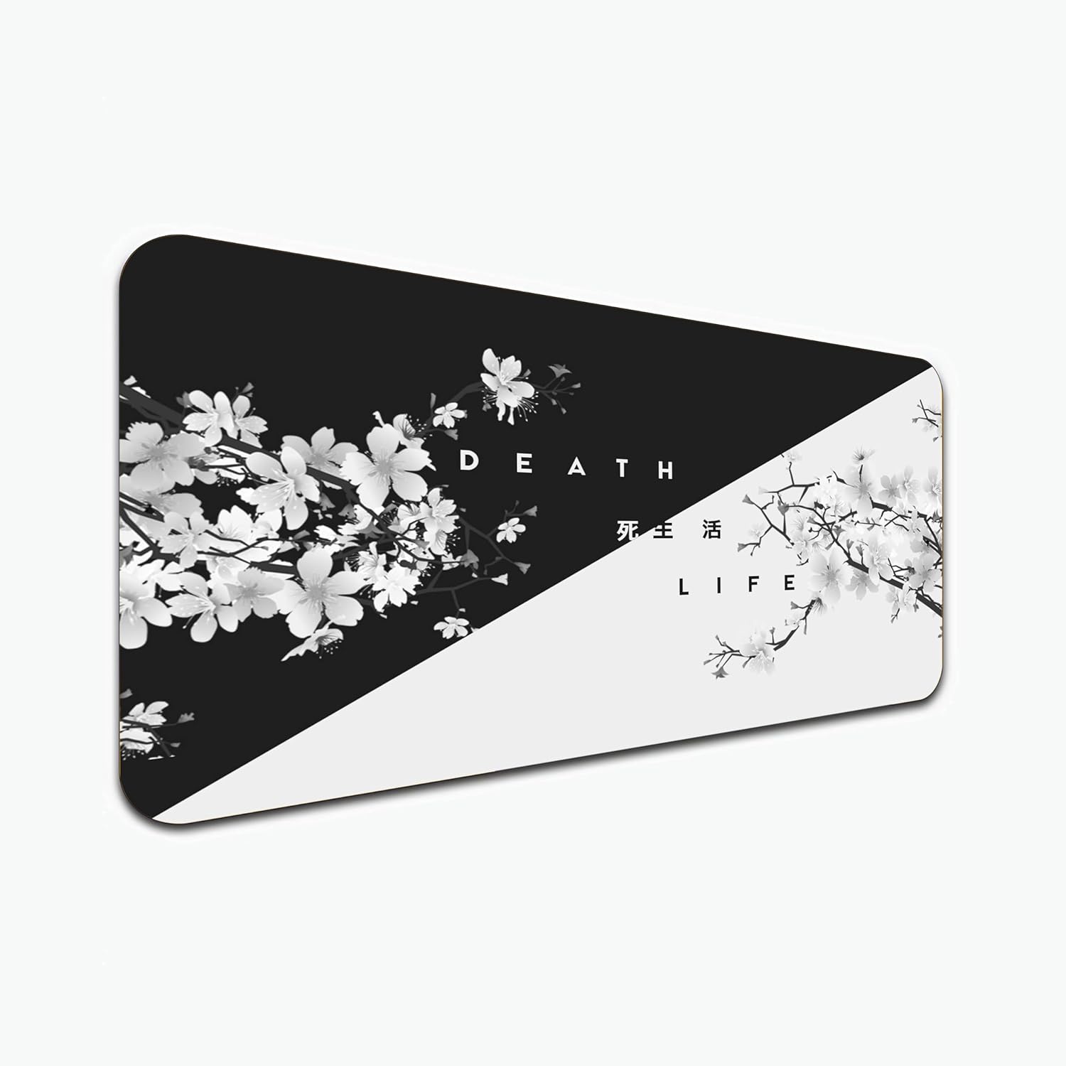 AB Gaming Mouse Pad | Waterproof, Anti Silp, Gaming Desk Keyboard Mouse Pad for Office and Home | Stitched Edges, Non-Slip Rubber Base Mouse Mat (585 mm x 280 mm) (Death Life)