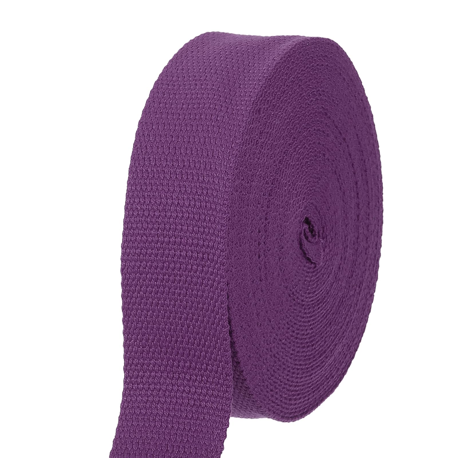 sourcing map Cotton Webbing 1.5 Inch 11 Yard Polyester Cotton Weave Webbing Strap Twill Tape Ribbon for Arts and Crafts Webbing Tote Bag Handles Cloth Belt Making Outdoor Supplies, Purple — image 1