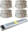 20 Metre Şerit LED Beyaz Renk  12v 25 Amper 300 Watt LED Trafo - 3 Dirençli Double Pcb - Oturma Odası, Yatak Odası ve Mutfak için Gizli Aydınlatma [Enerji Sınıfı F]