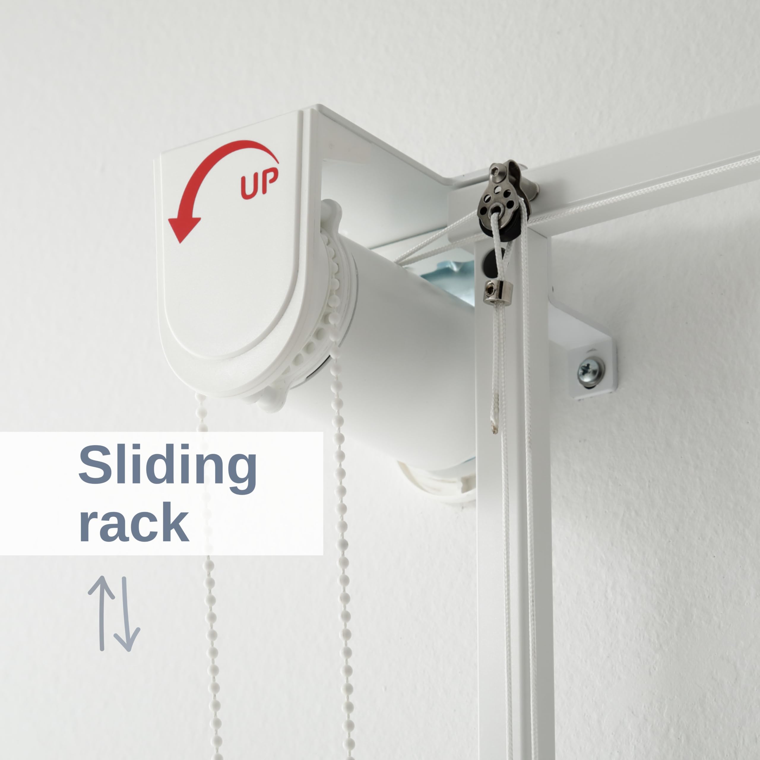 Foxydry Tower Wand Wäscheständer, vertikaler Wäscheständer für den Innen- und Außenbereich aus Aluminium und Stahl (Weiß, 100)