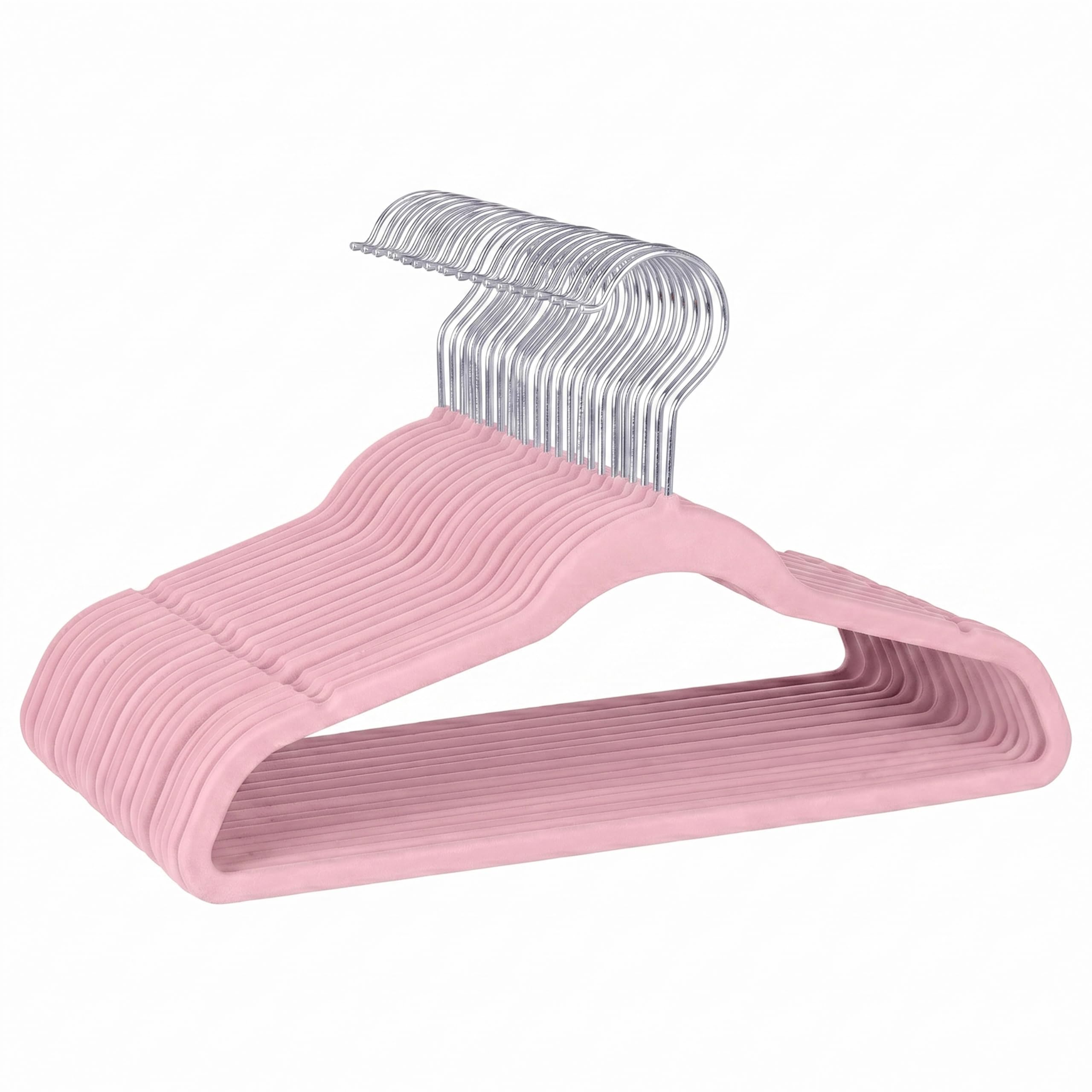 Cintres en velours Laura Ashley fins lot de 25 antidérapants pour un gain de place